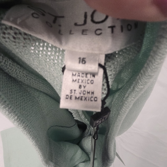 NWT ST. JOHN KNIT PANTS  In Breeze SZ 16 - Picture 10 of 13